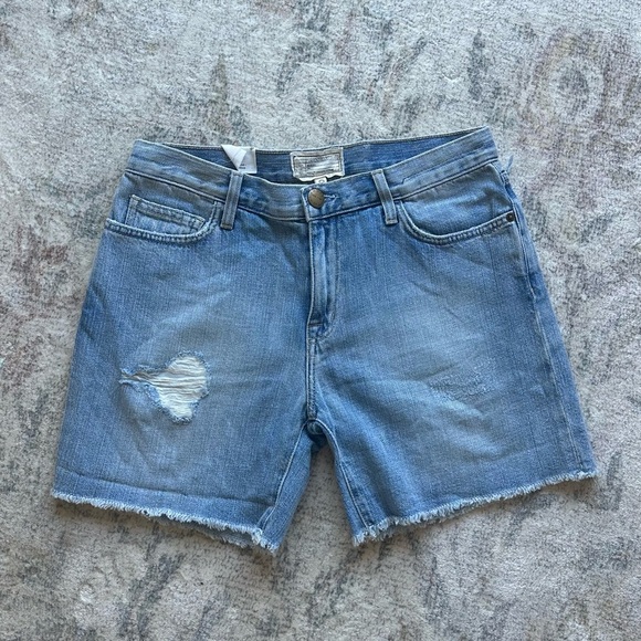 Current Elliott The Boyfriend Rolled Shorts NWT size 27 - Picture 2 of 6